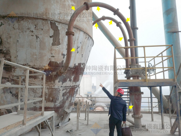 湖南壹定发特特种陶瓷有限公司回访客户并审查耐磨陶瓷管道现场运行情形