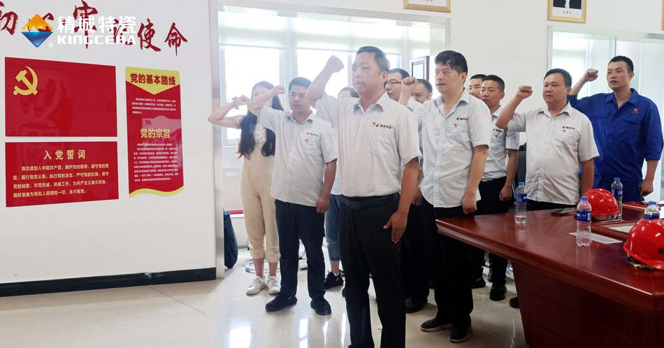 壹定发特瓷党支部组织寓目庆祝中国共产党成立100周年大会现场直播