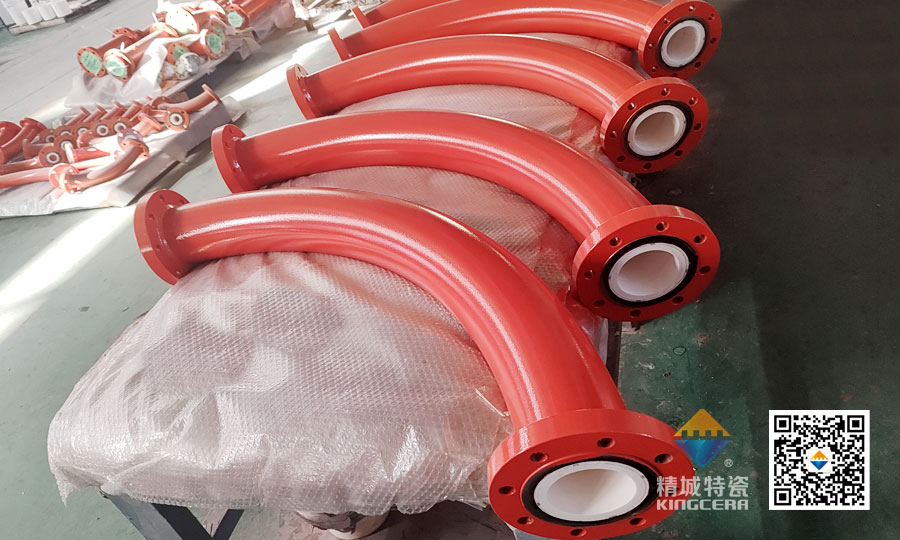 壹定发特瓷内衬耐磨陶瓷弯头