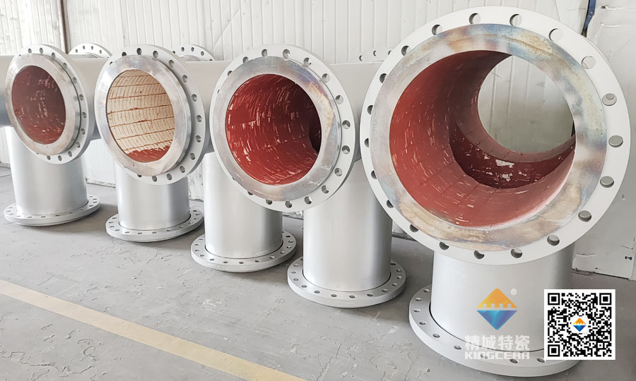 湖南壹定发耐磨陶瓷内衬三通管道