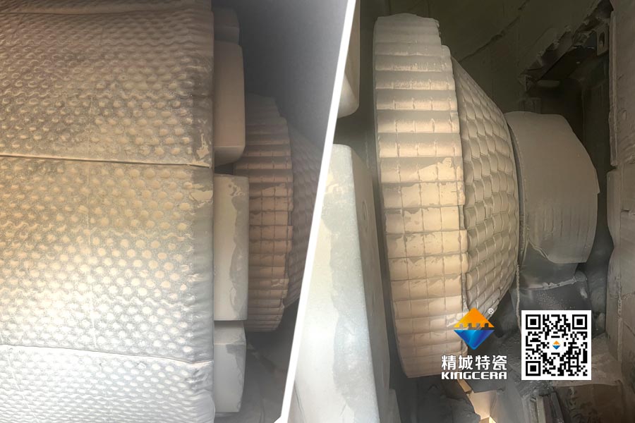水泥厂磨辊轴ZTA陶瓷；ふ质倜由熘4年以上