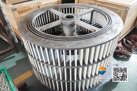 高炉矿渣分级用卡槽式锆铝复合陶瓷内衬分级轮——高硬度高韧性，终结频仍更